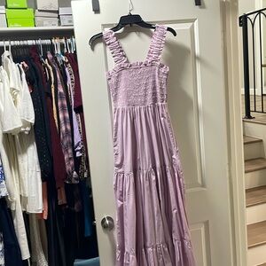 Abercrombie & Fitch Lilac Maxi Dress